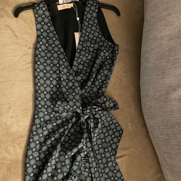 tory burch ruffle wrap dress